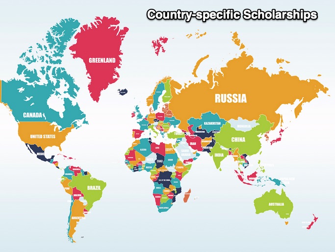 Country-specific scholarships